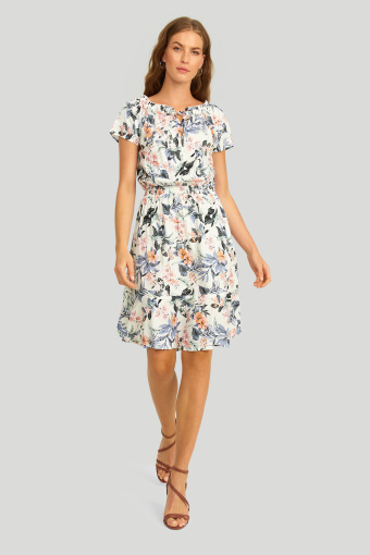 Wiskozowa sukienka z nadrukiem