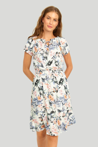 Wiskozowa sukienka z nadrukiem