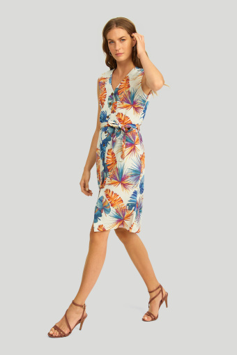 Wiskozowa sukienka z nadrukiem