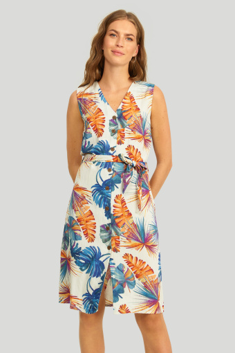 Wiskozowa sukienka z nadrukiem