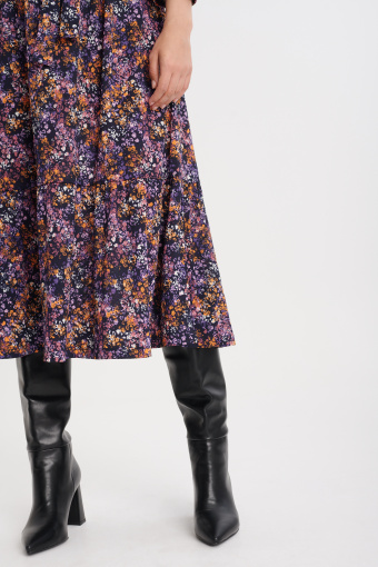 Sukienka midi w łączkę