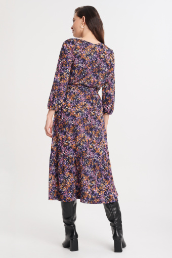 Sukienka midi w łączkę