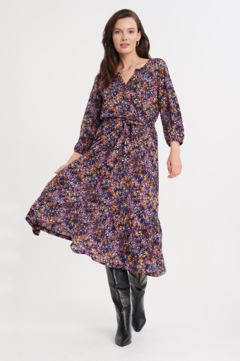 Sukienka midi w łączkę