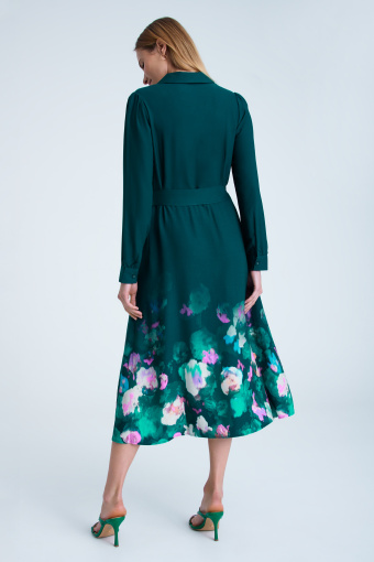 Zielona szmizjerka z paskiem