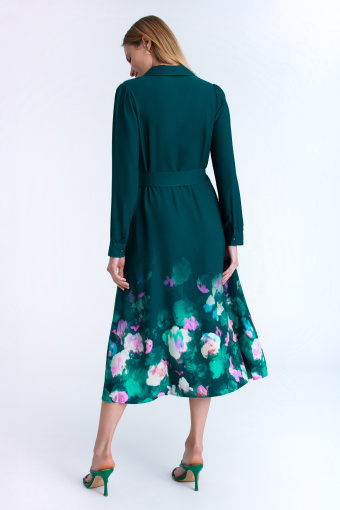 Zielona szmizjerka z paskiem