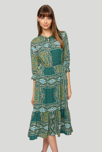 Zwiewna sukienka z nadrukiem