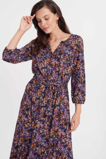 Sukienka midi w łączkę