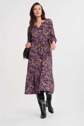 Sukienka midi w łączkę