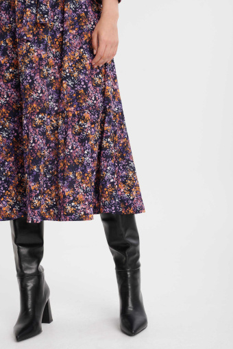 Sukienka midi w łączkę