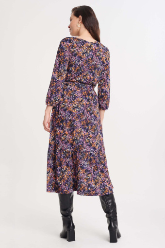 Sukienka midi w łączkę