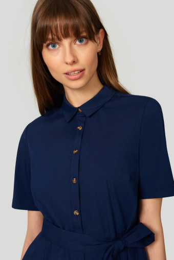 Bawełniana sukienka typu szmizjerka