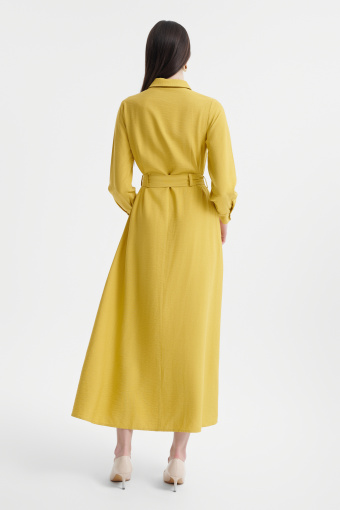 Szmizjerka maxi w limonkowym kolorze 