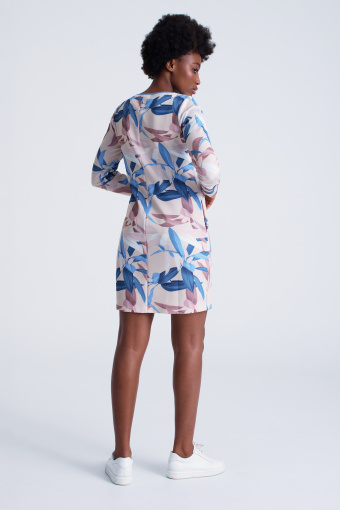 Dresowa sukienka w kwiaty Dresowa sukienka w kwiaty