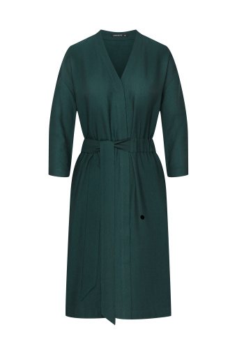 Zielona sukienka z wiskozy