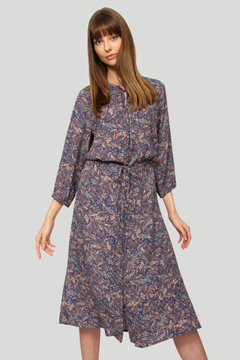 Wiskozowa sukienka z nadrukiem