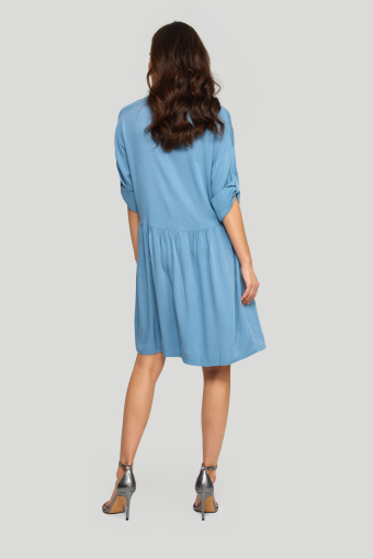 Sukienka z lyocell'u, zapinana na guziki
