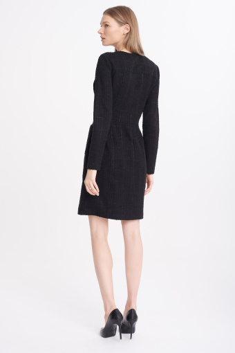 Tweedowa sukienka mini