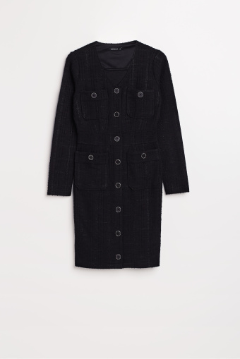 Tweedowa sukienka mini