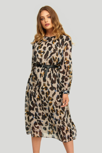 Szyfonowa sukienka z nadrukiem Szyfonowa sukienka z nadrukiem