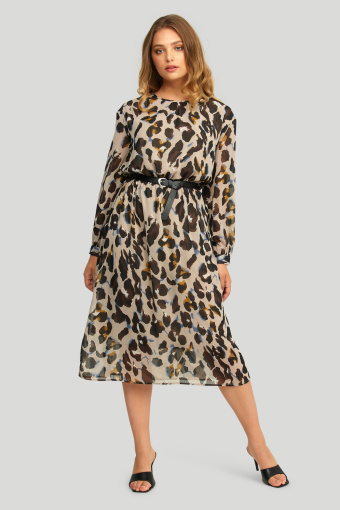 Szyfonowa sukienka z nadrukiem Szyfonowa sukienka z nadrukiem