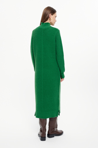 Sukienka z dzianiny swetrowej zielona Sukienka z dzianiny swetrowej zielona
