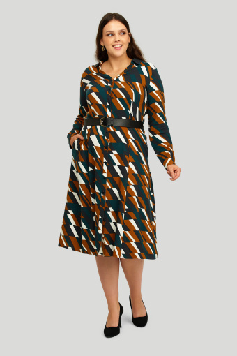 Wiskozowa sukienka z nadrukiem