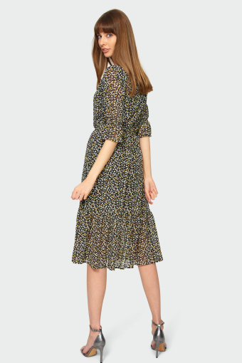 Elegancka sukienka z nadrukiem
