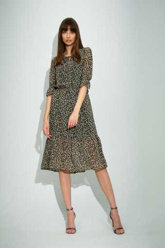 Elegancka sukienka z nadrukiem