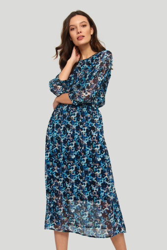Elegancka sukienka z nadrukiem