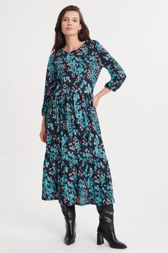 Kobieca sukienka w drobne kwiaty