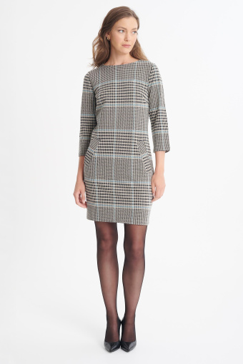 Sukienka mini w kratkę