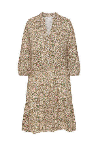 Oversize'owa sukienka z nadrukiem typu "łączka"