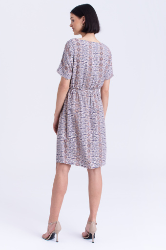 Krótka sukienka z wzorem paisley