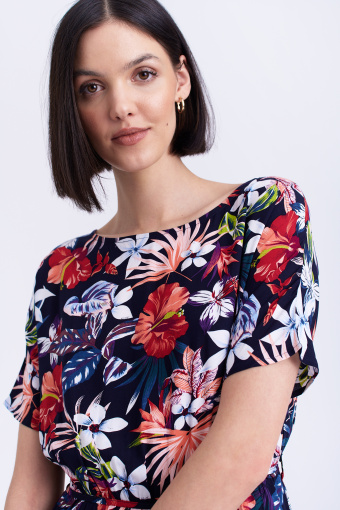 Sukienka w wielobarwne kwiaty Sukienka w wielobarwne kwiaty