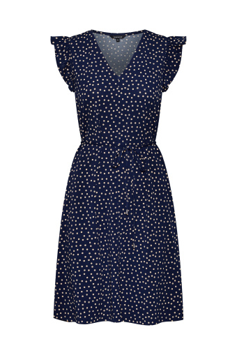 Dzianinowa sukienka z nadrukiem