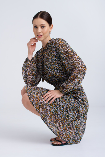 Mini sukienka w łączkę