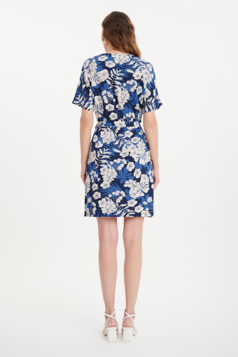 Sukienka z  wiskozy kwiatowy nadruk