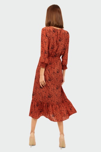 Elegancka sukienka z nadrukiem