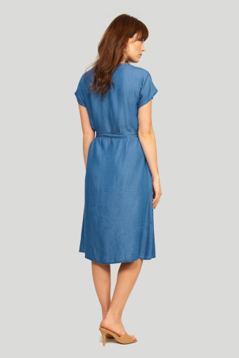 Sukienka z lyocell'u, zapinana na guziki