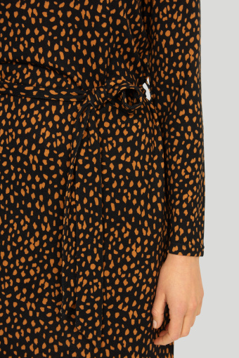 Sukienka z miękkiej dzianiny z nadrukiem