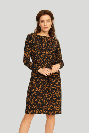 Sukienka z miękkiej dzianiny z nadrukiem