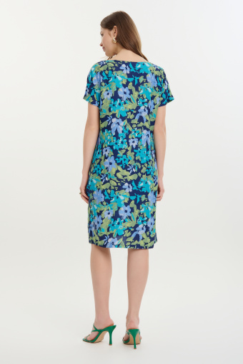 Wiskozowa sukienka o prostym kroju Wiskozowa sukienka o prostym kroju