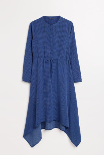 Szmizjerka w niebieską pepitkę