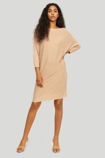 Dzianinowa sukienka z połyskującą nitką