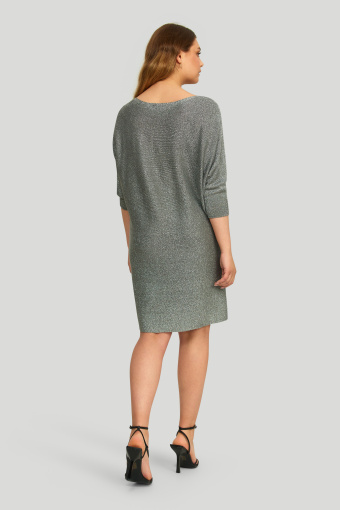 Dzianinowa sukienka z połyskującą nitką