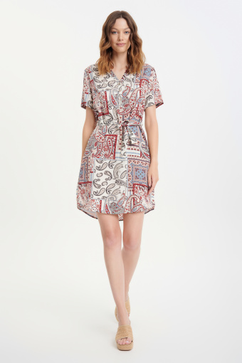 Wiskozowa sukienka paisley