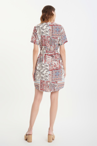 Wiskozowa sukienka paisley