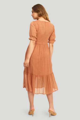 Elegancka sukienka z nadrukiem