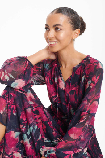 Sukienka maxi z kwiatowym printem