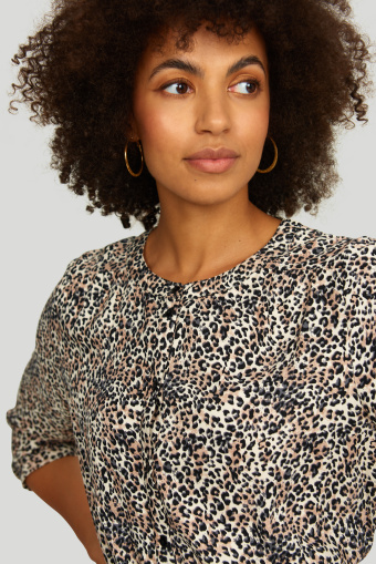 Wiskozowa sukienka z nadrukiem